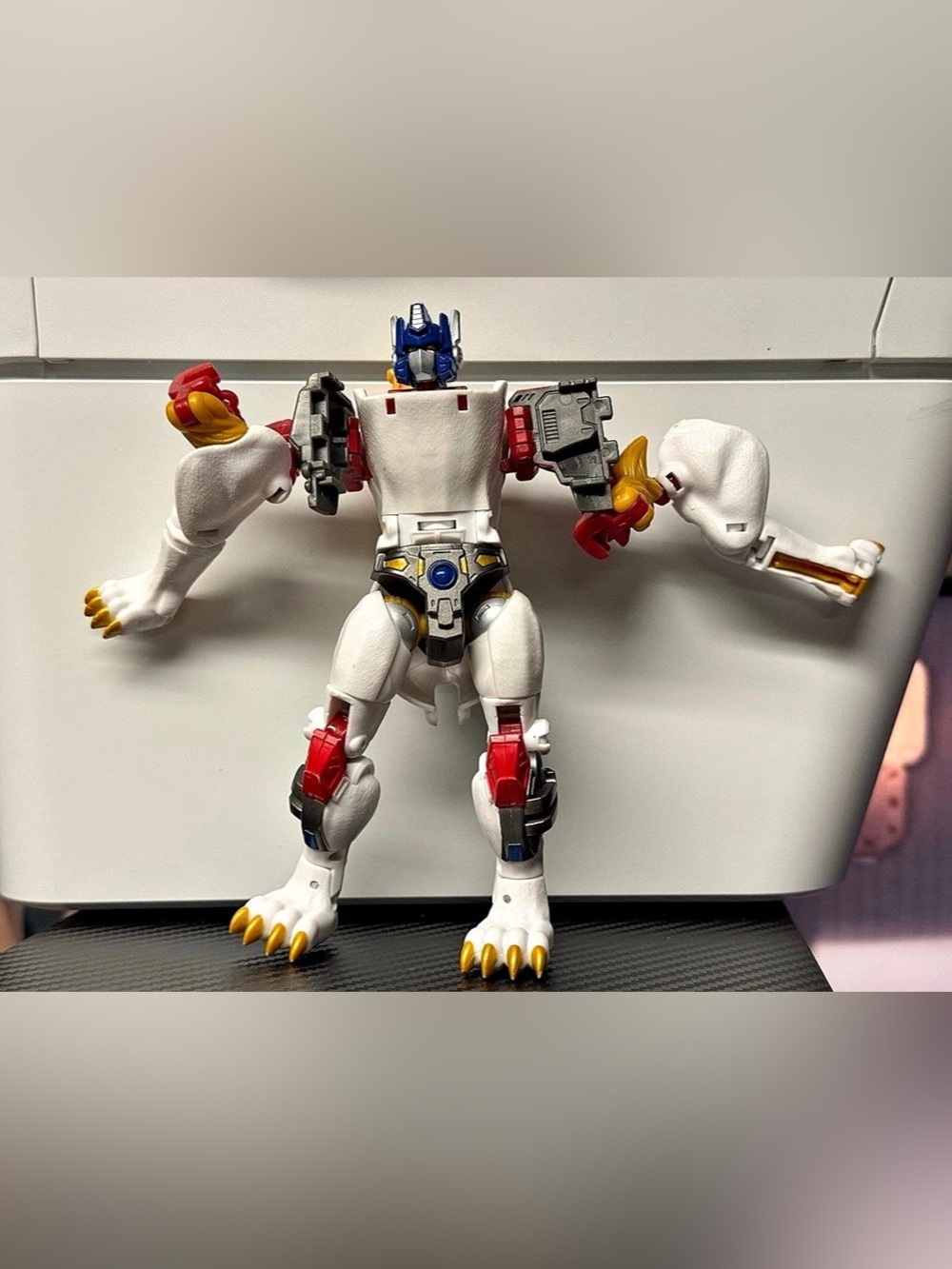 Transformers Dinobot Action Figure White & Red